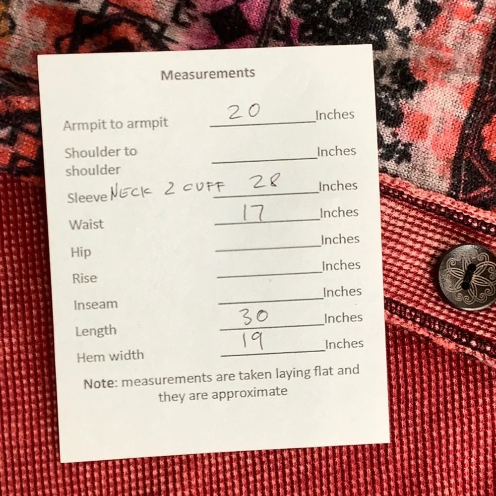 Able Thermal Raglan Wine Wash waffle knit Embellished Cuffs LS top size 1XL EUC - Picture 15 of 15